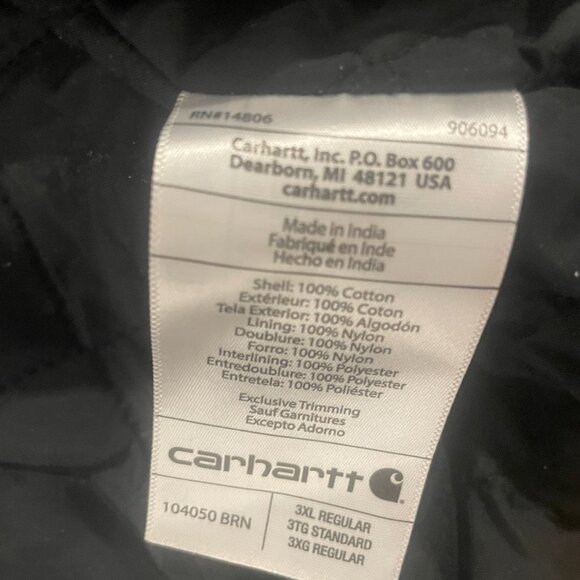 *New* CARHARTT Men's Active Work Jacket (3XL) - Picture 9 of 10
